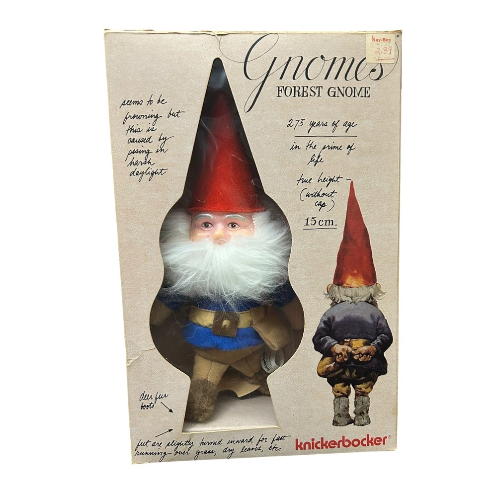 Vintage 1976 Knickerbocker Forest Gnome in Original Box